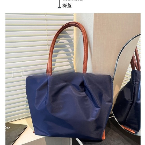 legato largo日韩乐天肩乐防水尼龙单肩包托特包大容量妈咪包女包