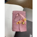 手工制作植鞣牛皮马年可爱卡通马记事本子A7手账本真皮笔记本礼品