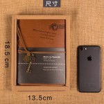 日韩复古牛皮纸皮面日记本贝微微同款加厚手账本记事本子学生礼品