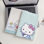 正版三丽鸥凯蒂猫粉蓝系列侧翻软线圈本A5横线记事本学生日记本子