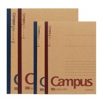 日本kokuyo国誉Campus牛皮纸笔记本分科目学习本中笔记b5本子不易