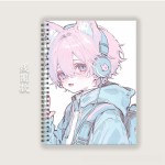 动漫情头A5笔记本B5活页本记事本批发横线日系学生素描画本PP封面