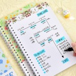 高颜值像素画网格本a5加厚笔记本初高中生格子线圈本新款草稿本