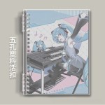 初音未来软面a5b5a4记事本硬壳线圈笔记本作业本横线英语本二次元