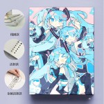初音未来软面a5b5a4记事本硬壳线圈笔记本作业本横线英语本二次元