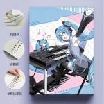 初音未来软面a5b5a4记事本硬壳线圈笔记本作业本横线英语本二次元