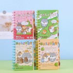 创意卡通A6隔页线圈笔记本分页分类横线本学生文具可爱卡通小本子