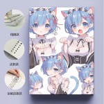 蕾姆系列软面a5b5a4记事本硬壳线圈笔记本作业本横线英语本二次元