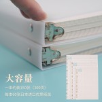 现货批发金属PP活页本A5B5横线网格可拆卸替芯加厚学生考研笔记本