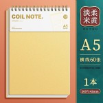 B5加厚笔记本上翻不硌手线圈本A5初中高中大学生考研简约复古风