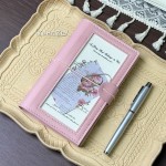 简约日韩风A6per皮质手账日记本透明窗口小众创意高颜值活页可拆