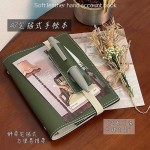新款皮面手账本本子简易潮流风创意防水口袋记事本多功能笔记本