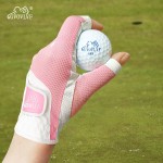 高尔夫手套女士露指手套透气网布golf夏季运动防晒手指套左右双手