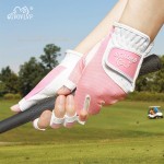 高尔夫手套女士露指手套透气网布golf夏季运动防晒手指套左右双手