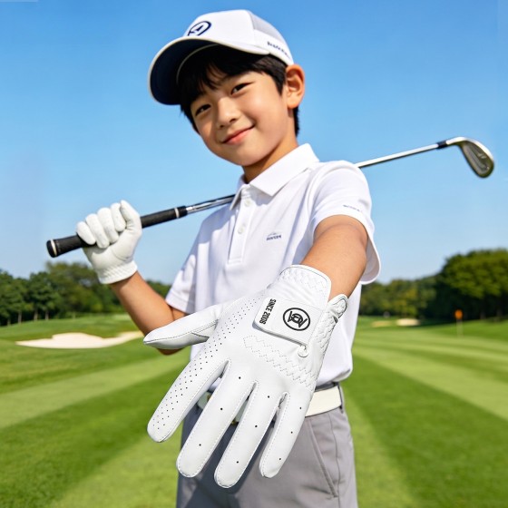PGM儿童高尔夫手套男童耐磨女童防滑透气小孩青少年双手运动手套