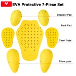 跨境轻量通用EVA夹克内置护具护背摩托车骑行服护肩护肘护膝衬垫