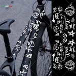 汽车贴纸ZISGA贴纸山地公路自行车架涂装DIY卡通防水装饰随意贴纸