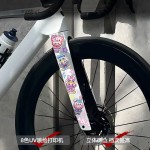 公路自行车前叉权志龙涂鸦雏菊卡通多巴胺可爱涂鸦防水装饰车贴纸
