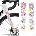 公路自行车前叉权志龙涂鸦雏菊卡通多巴胺可爱涂鸦防水装饰车贴纸