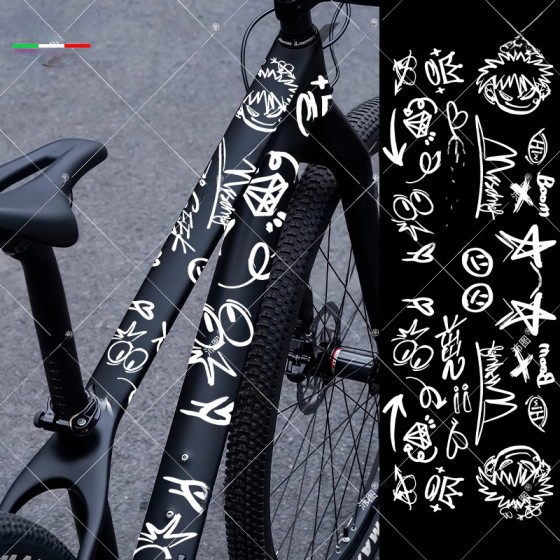 汽车ZISGA贴纸公路自行车架贴改装涂装DIY卡通防水装饰随意贴纸