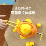 B.Duck乐的小黄鸭飞机车铃 自行车摩托车玩具车车铃可爱车载挂件