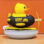 B.Duck乐的小黄鸭飞机车铃 自行车摩托车玩具车车铃可爱车载挂件