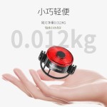 新款儿童学生自行车尾灯迷你户外骑行单车警示灯可充电持久续航夜
