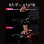 新款户外炫彩智能刹车感应尾灯夜骑自行车后尾灯山地公路车单车夜