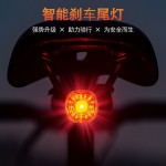 路迈威智能刹车感应尾灯公路山地自行车夜间骑行高亮防水安全警示