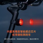 路迈威智能刹车感应尾灯公路山地自行车夜间骑行高亮防水安全警示