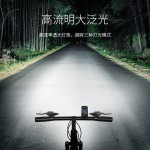 太阳能户外骑行车灯带电显示高亮双灯照射自行车灯易拆装夜骑灯