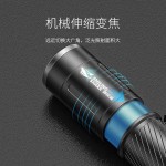 微笑鲨户外充电自行车灯远射便携式手电筒铝合金高亮骑行灯长续航