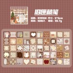 时光印笺复古便签贴纸本可撕可粘素材手帐打底学生留言记事备忘贴