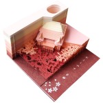哈里波特便签本微博同款周边立体便利贴创意礼品3D立体纸雕便签纸