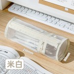 网纱笔筒笔袋ins透明高颜值初中女生文具盒大容量学生考试铅笔盒