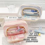 ins风高颜值抽绳笔袋韩式新款简约文具袋中小学生小众不撞款铅笔