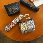 可爱kitty网纱收纳笔袋便携小容量化妆刷收纳手拿小包包