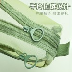 华杰网纱笔袋双层大容量透明文具袋学生考试铅笔袋高颜值ins简约