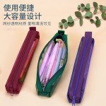 迷你网纱笔袋 学生透明铅笔袋考试专用笔袋简约文具袋大容量笔袋