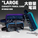 炫酷双层笔袋2026新款中小学生简约文具收纳袋可手提文具袋批发