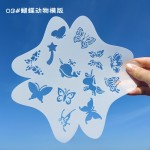儿童彩绘脸部模板图案化妆镂空模板工具面部脸贴足球独角兽舞台妆