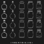 干花书签手工diy材料透明压花瓶子小清新创意植物标本小学生礼物