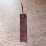 现货皮革复古风雕刻书签 防真皮pu空白书签 阅读书签文具书签