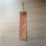 现货皮革复古风雕刻书签 防真皮pu空白书签 阅读书签文具书签