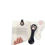 跨境PU皮革日韩可爱猫爪磁性书页夹创意猫头阅读分页磁吸书签