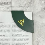 一件代发皮质扇形书签简约纯色阅读标签夹学生书角保护套