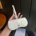 通用真皮鳄鱼纹眼镜收纳袋挂件男女太阳墨镜眼镜盒近视眼镜保护套