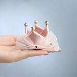 女童小宝宝生日皇冠发夹发带可调节可爱拍照头饰儿童立体发饰公主