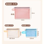 跨境简约网布化妆袋大容量旅行洗漱包数据线收纳袋多功能证件卡包