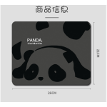 鼠标垫小号黑白熊猫办公室软垫笔记本电脑护腕垫可爱家用防滑耐脏